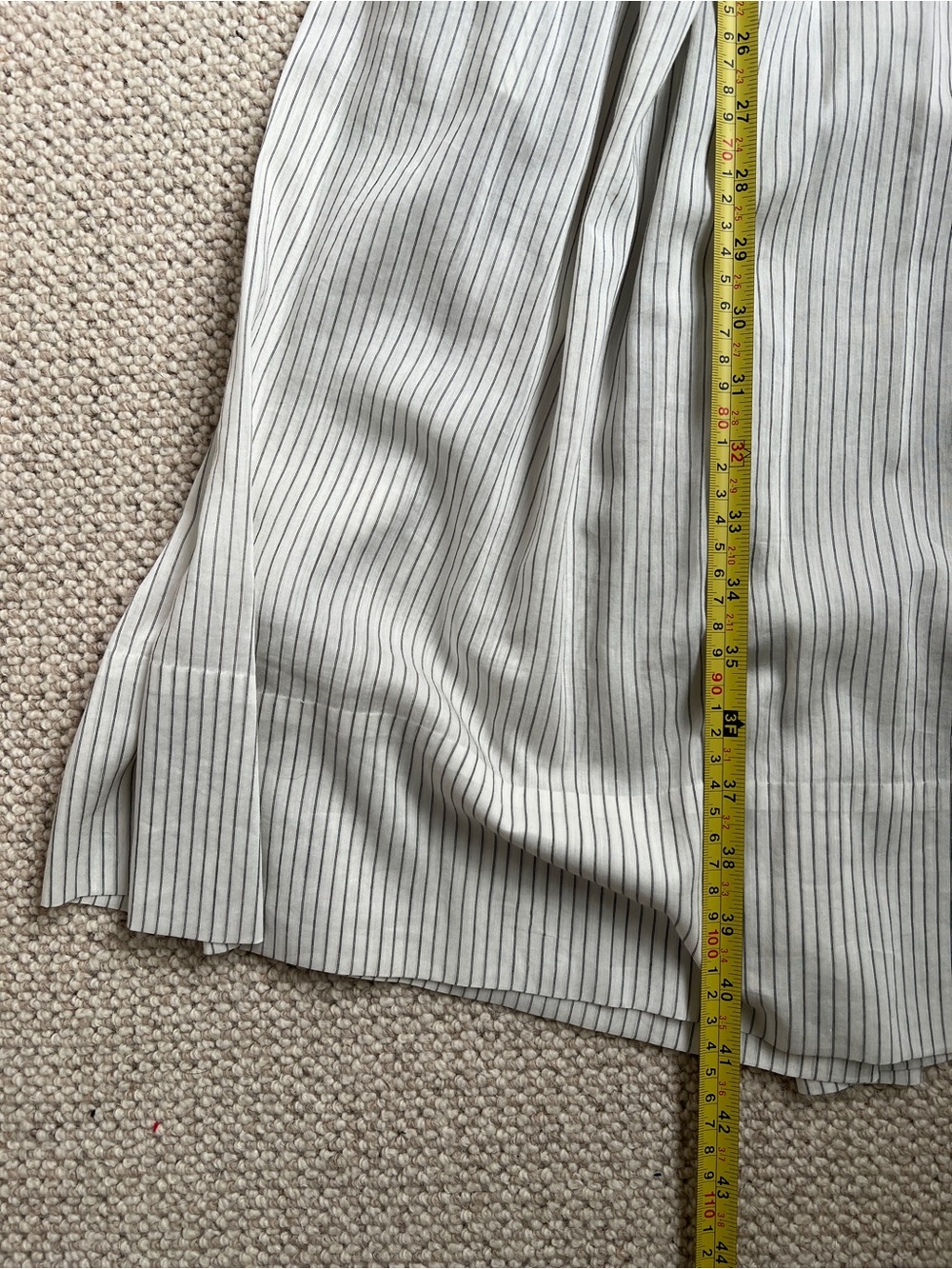 3.1 Phillip Lim White + Light Gray Striped Grecian style Midi Dress | Size 4 - Picture 13 of 13